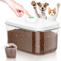 TBMax Dog Cat Food Storage Container 6-8 Lbs with Easy-Carrying Handles, Stackable Pet Food Dog Treat Container with Pop Up Lids, Airtight Food Storage Bin for Kitchen Organization
