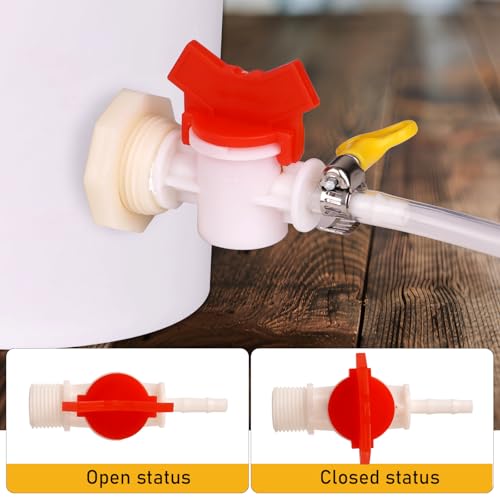 12Pcs Rabbit Nipple Drinker Kit Automatic Rabbit Watering System | Includes 12 Drinking Nipples, 23 ft Hose, Hole Opener, Barb Fittings for G1/2" Connector (Blue, 12Pcs) - size: 12Pcs