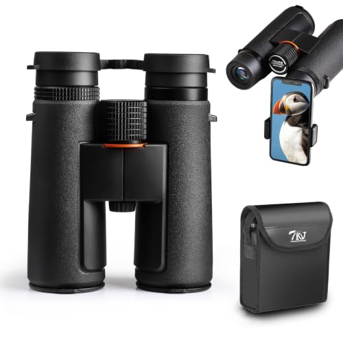 TRV 10x42 Waterproof Binoculars for Adults, Cruise & Travel | Alaska Cruise Travel Sharp Bright Binoculars for Whale Watching, Glacier Viewing, Boating & Coastal Adventure - size: 10x42