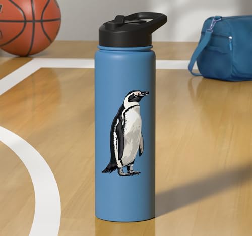 Penguin Stainless Steel Insulated Water Bottle - color: Light Blue