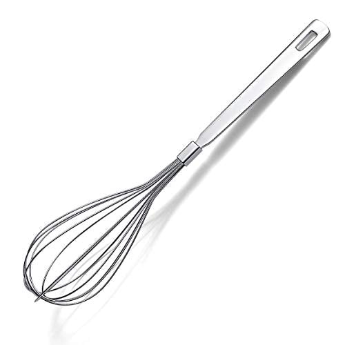 Whisk, Berglander Whisks For Cooking, Stainless Steel Balloon Whisk, Sturdy Kitchen Wire Whisk Set for Cooking, Baking, Blending, Whisking, Beating, Stirring, Dishwasher Safe, Easy to Clean - size: J. Whisk