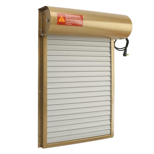 Automatic Chicken Coop Door Opener Battery Powered Timer LED Display with Programmable Controller for Chicken Duck Goose Poultry Coop (Gold) - color: Gold