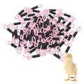 M METERXITY 100-Pack Adjustable Chick Leg Bands, 1.38" x 0.2" Polyester Chicken Leg Brace for Chicks/Ducks/Birds [Light Pink] Poultry Leg Bands - color: Light Pink