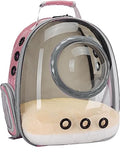Pet Carrier Backpack for Kitten, Small Puppy and Bunny, Backpack for Kitten, Space Capsule Bubble Cat Backpack Carrier, Airline Approved Waterproof Green Pet Backpack for Small Dog (Pink) - color: Pink