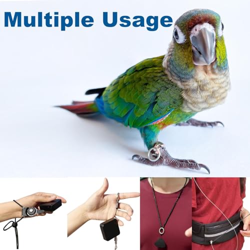 Hands-Free Bird Harnesses Suitable for Cycling and Driving Outdoors and Belts self-retracting Fanny Pack Bird Leash suirtable for Parrots Conures Cockatiels - size: medium group