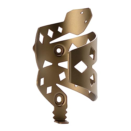 Portland Design Works Water Bottle Cage - Lightweight Water Bottle Holder for Bikes, RATTLESNEK KEJ - Desert Gold - Left Opening - style: RATTLESNEK KEJ - Desert Gold - Left Opening