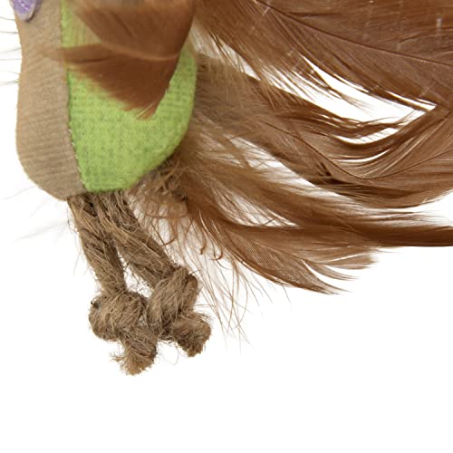 Instincts by SmartyKat 2-Pack HappyNip Love Mates Feather Birds Plush Cat Toys, Contains Catnip & Silvervine - Orange/Green, 2-Pack - style: Love Mates