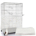 Bird Cage Cover, 60-118'' Large, 31.5'' H Adjustable Nylon Mesh Net, Soft Airy, White, Starry Sky Pattern, Drawstring, Breathable, Hand Wash Only - color: White, size: Large