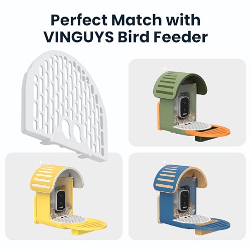 Bird Seed Guard, Spill-Proof Bird Feeder Covers, Waterproof & Rust-Resistant Mesh, Save Bird Food, Must-Have Bird Feeder Accessories (2-Pack)