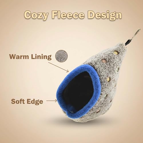 Bird Nest Parrot Bed Hut Hammock for Parakeet Cockatiel Love Bird | Suit for Conure Cockatoo Budgie and Small Animal Like Hamster Sugar Glider;Parrot Hanging Bed Hideout Bird House
