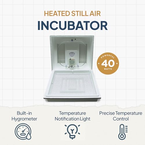 Farm Innovators 2100 Heated Still Air Incubator for 4 Dozen Eggs with Built in Hygrometer, Solid State Circuitry, and 2 Large Viewing Windows (3 Pack) - color: Still Air, size: 3 Pack