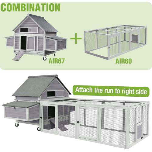 Chicken Coop Run Extension Large Hen House for Chickens,Ducks,Rabbits