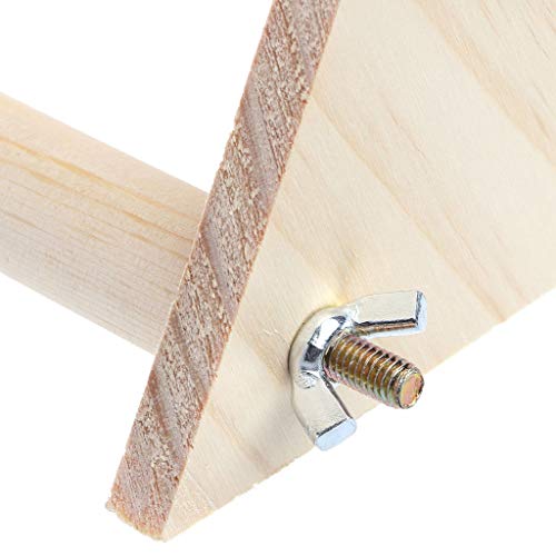 Litewoo Parrot Bird Wooden Perch Stand Play Toys Gym Bird Grinding Perch Table Platform for Small Cockatiels Conures Parakeets Finch