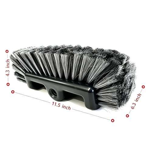 11.5" Car Wash Brush with Ultra-Soft Bristle for Car,Truck,RV&Boat Exterior Cleaning,Dark Gray