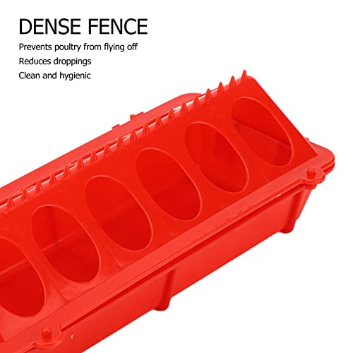 Poultry Feeder, Chick Feeder 12 Holes Flip Top Multipurpose | Pigeon Feeders Small Poultry Feeding Dispenser for Chicken, Duckling, Pigeons, Parrots, Birds, Duck