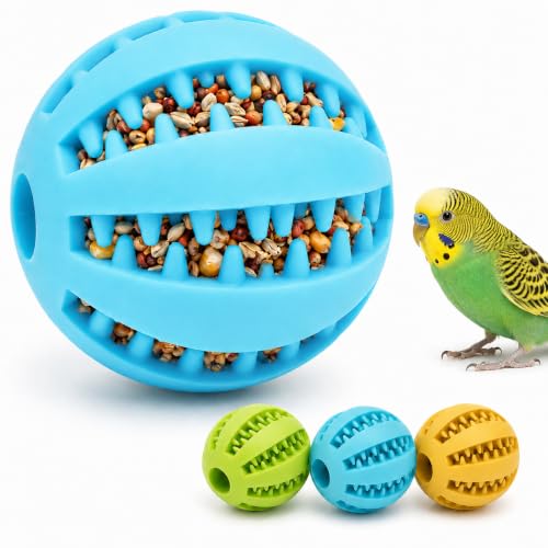 3 Pcs Bird Foraging Toys Puzzle Feeders, Parrot Foraging Toys for Parakeet Parrots Lovebirds Macaws Hamsters Guinea Pigs