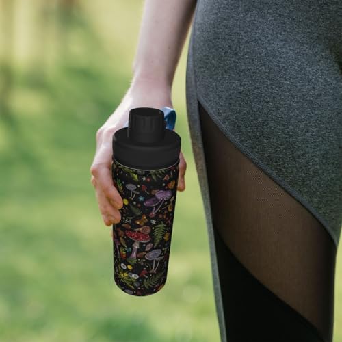Mushroom Tumbler 18 Oz, Mushroom Gifts for Women, Mushroom Coffee Cup Travel Mug Water Bottle, Mushroom Themed Gifts for Mushroom Lovers, Stainless Steel Mushroom Accessories Stuff Thing - color: Mushroom