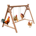 Garvee Chicken Roosting Bars for Coop Accessories, Chicken Perches with Swing for 6-8 Chickens, Wooden Chickens Perch for Pet's Healthy & Happy, Easy to Assemble & Clean