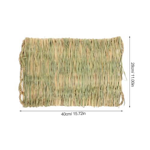 SUPVOX 1pcs Chicken Nesting Pads for Coop Straw Mat for Large Chicken Bedding Liner Comfortable Nesting Pad for Laying Hens Reusable