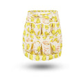 Egg Apron for Kid and Adult, Deep Pockets with Elastic Closure | Long Ties to Wrap Around and Tie In Front, Yellow Chick Printed, Egg Collect Gather Hold Apron - color: Yellow for Kid