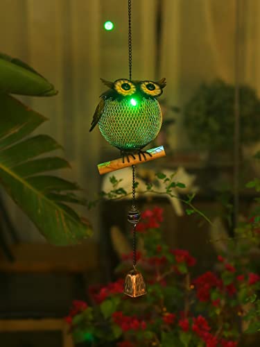 Solar Bird Feeder,Squirrel-Proof Bird Feeders for Outside,Cute Animal Shaped Birdfeeders,Owl Decoration Gifts(Owl Shaped) - style: Owl Shaped