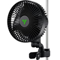 VIVOSUN AeroWave A6 Grow Tent Clip Fan, 6" Auto Oscillating Fan, 1-Pack | Secure Non-Slip Clamp, Strong Air Circulating, Low Noise, US Patented Circulation Fan for Hydroponic Ventilation - size: 1 Pack