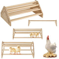 TonGass 3-Pack 15.75" Extra Long Chicken Perch | Freestanding Roosting Bar for Baby Chicks, Durable Polished Pine Roosting Bar, Perch Stand for Chicken Brooder