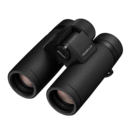 NIKON MONARCH M7 Binoculars | Lightweight Waterproof Fogproof Binoculars with ED Glass & Multilayer Coatings | Wide View, Smooth Focus & Long Eye Relief for Birdwatching, Wildlife & Outdoor Use, 10x30 | Long Eye Relief, lightweight Waterproof Fogproof Bin