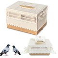 Folding Bird Cage Pigeons Travel Cage Training Cage Release Pairing Cage Plastic Nest Box for Pet Bird Racing Small Animals - size: M