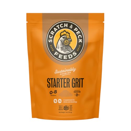 Scratch and Peck Feeds | Starter Grit for Chickens & Ducks | 7 lb Pouch | Essential Supplement for Healthy Digestion and Gizzard Health, All Natural, Sustainably Sourced - style: Chick Grit - 7-lbs