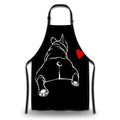 Cooking Apron for Women Bulldog Funny Aprons for Men for Kitchen Restaurant BBQ Painting Crafting Gardening 27” (W) x 31” (H), Waterproof Apron - color: Bulldog
