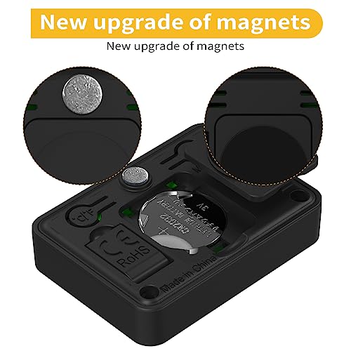 4-Pack Mini Digital Thermometer Hygrometer, Magnetic with Table Stand | Tracks MAX/MIN temperature and humidity with 10-second updates; includes 4 preinstalled CR2032 batteries. - style: without probe