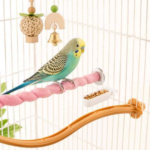 9 Pack Small Bird Feeder, Bird Plastic Food Cup, Convenient Hanging Food Feeder Box, Birds Water Cage Accessories for Parrots Pigeons Parakeet Small Size Birds