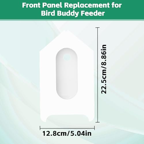 Front Panel Replacement for Bird Buddy Feeder | Easy Snap-On PETG Plastic Cover, UV-Resistant, Compatible with Bird Buddy Smart Camera Module
