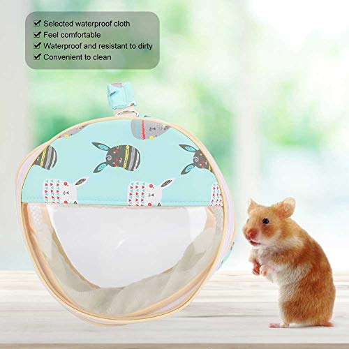 Hamster Transparent Bag Bird Squirrel Parrot Golden Hamster Hedgehog Outdoor Travel Visible Portable Carrier (Green) - size: Green