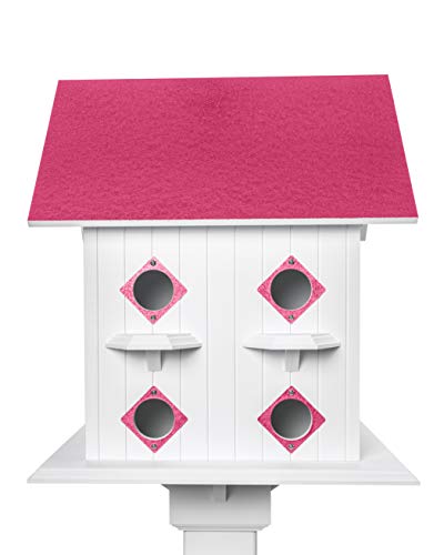 Purple Martin Manse Bird House (Pink)
