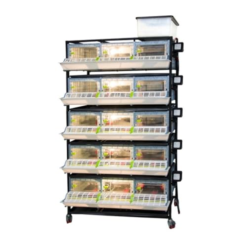 Hatching Time 9.5" Chick Brooders – Stackable or 2-Section Options with Automatic Heating, Modular Design, Easy to Clean, Ideal for Quail, Pheasant, and Baby Chicks (5 Layer) - style: 3 Section, 5 Layer