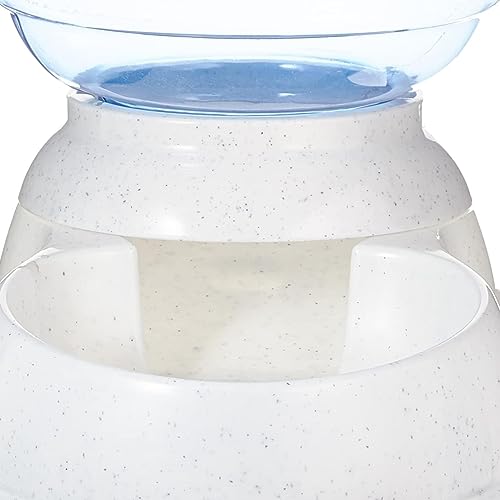 Amazon Basics Gravity Pet Food Feeder for Dogs and Cats, Easy to Clean, Easy to Fill, Removable Lid, 152fl.oz Capacity, Small - size: Small, style: Feeder