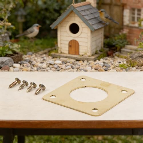 Birdhouse Hole Protectors For 1-1/4" And 1-1/8", for heavy-duty Metal for PREDATOR Guard For Eastern Houses – Weather Resistant Shield Reduces for NEST Destruction, Protects Chicks – 4 Pack(11/8Inch)