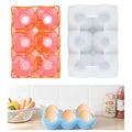 Rolin Roly Egg Holder Tray Epoxy Mold Egg Storage Container Mould Kitchen Silicone Egg Holder Storage Box Resin Mold for DIY Art Crafts Refrigerator Countertop Display Home