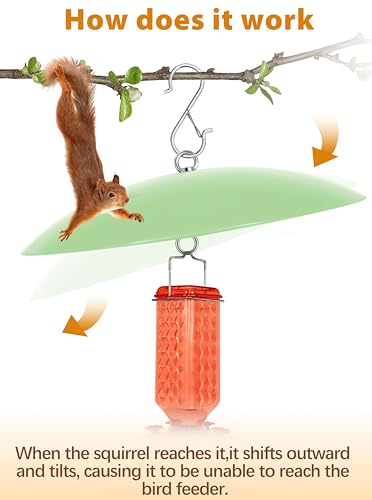 13" Bird Feeder Rain Guard, Hummingbird Feeders Shade Dome Cover, Hanging Baffle for Bird Feeder Pole,Smart Birds Feeder's Umbrella(Light Green),2 Pack - color: Grass green, size: 13Inch / 2 Packs