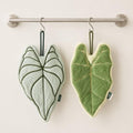 2 Pack Cute Decorative Leaf Shaped Hand Towel Set for Plant Lovers