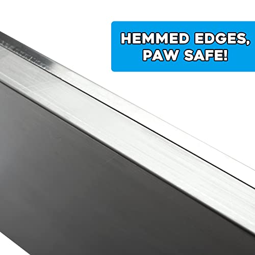 47"x29" Stainless Steel Replacement Tray for Dog Crate, Chew-Proof and Crack-Proof - size: 46.89x29.17