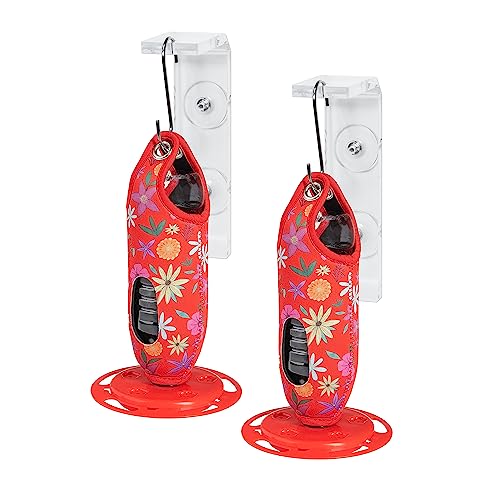 Suction Cup Window Hanger Set of 2 - Pre-Assembled, Extra-Long Acrylic Hangers for Bird Feeders, Small Plants, Wind Chimes, and Garden Ornaments