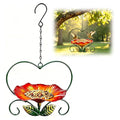 Hanging Bird Bath Hanging Bird-Feeder,Outdoor Metal Bird Feeder,Bird Bath with Chains, Hanging Bird Feeders for Outdoors,Hanging Bird Water & Feeder Bowl,Bird Water Bowl for Garden Yard Decor