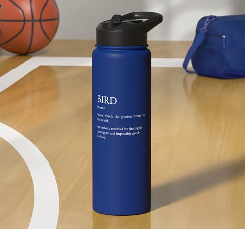 Bird Definition - Funny Sarcastic Bird Explanation Stainless Steel Insulated Water Bottle - color: Royal Blue