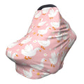 Goose Baby Stuff Car Seat Covers for Boys and Girls, Pink Multi-use Carseat Canopy Shower Gifts Stretchy Infant Carseat Cover - color: goose pink