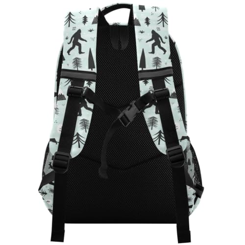 Kids Bigfoot Sasquatch Backpack for Boys Girls School Bags | Elementary Middle, Travel Daypack Lightweight Waterproof with Reflective Strip - color: Bigfoot Sasquatch