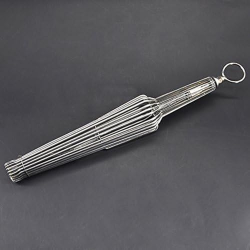 Appearing Bird Cage for Stage Magic, Silver Steel Folding Dove Cage - Professional Magician Prop Gimmick (Medium Size)