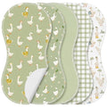 SmoothNovelty 5 Pack Silly Goose Baby Burp Cloths Soft Absorbent Burping Rags for Newborns 19"x9" Spit up Cloths for Boy Girl Newborn Baby Shower Registry Gifts Set Nursery Decor - style: Silly Goose